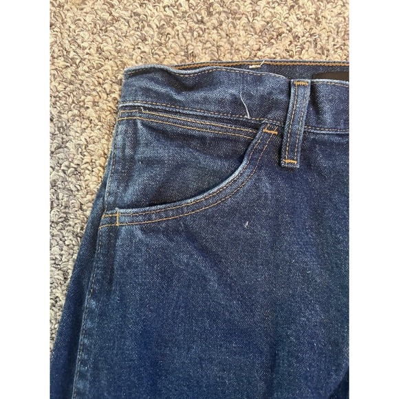 Wrangler Mens Jeans 13 Original FR Flame Resistant Straight Leg Dark Wash 30x30 - Picture 6 of 11